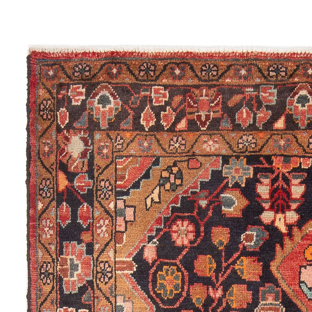 Alfombra persa - Nómada - Real - 210 x 134 cm - azul oscuro