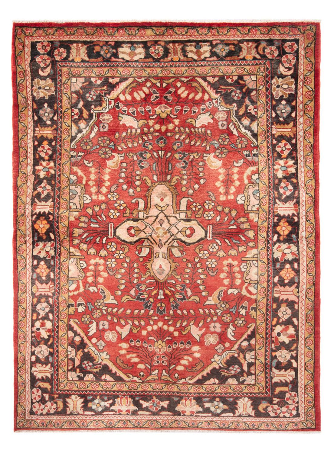 Alfombra persa - Nómada - Real - 226 x 165 cm - rojo