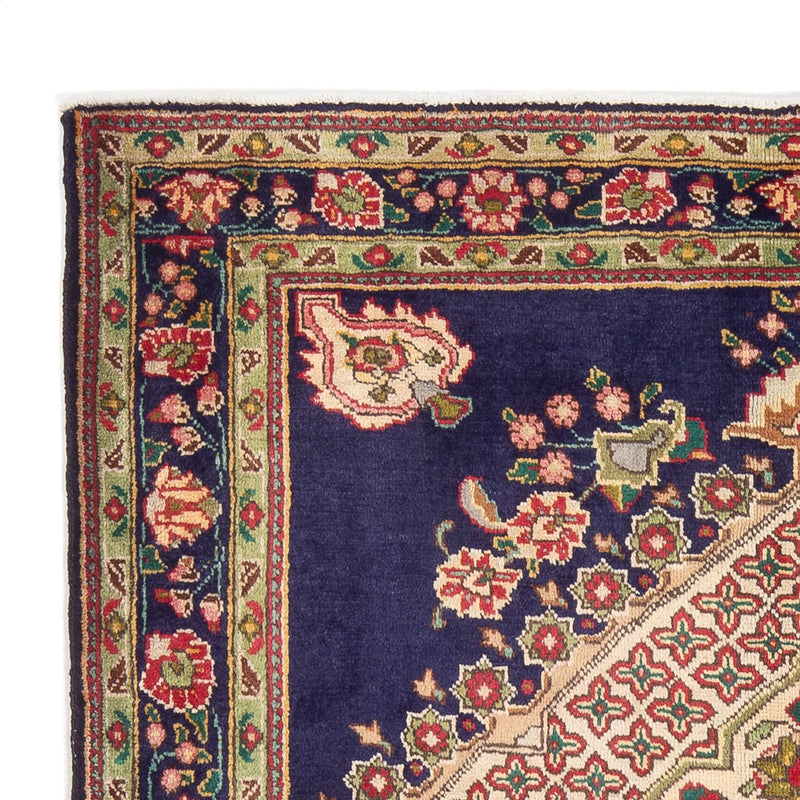 Alfombra persa - Nómada - Real - 184 x 150 cm - azul oscuro