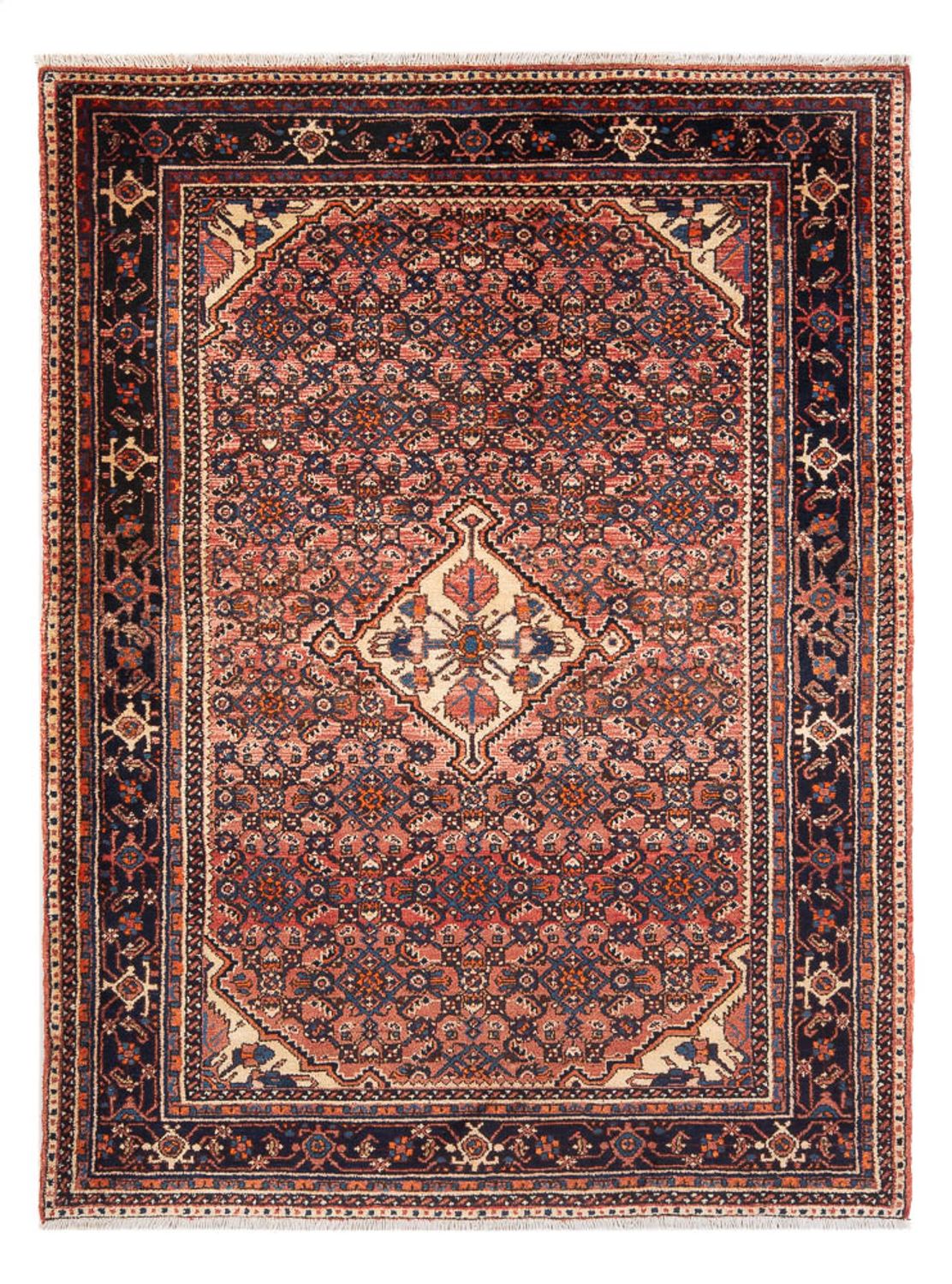 Alfombra persa - Nómada - Real - 211 x 148 cm - rojo