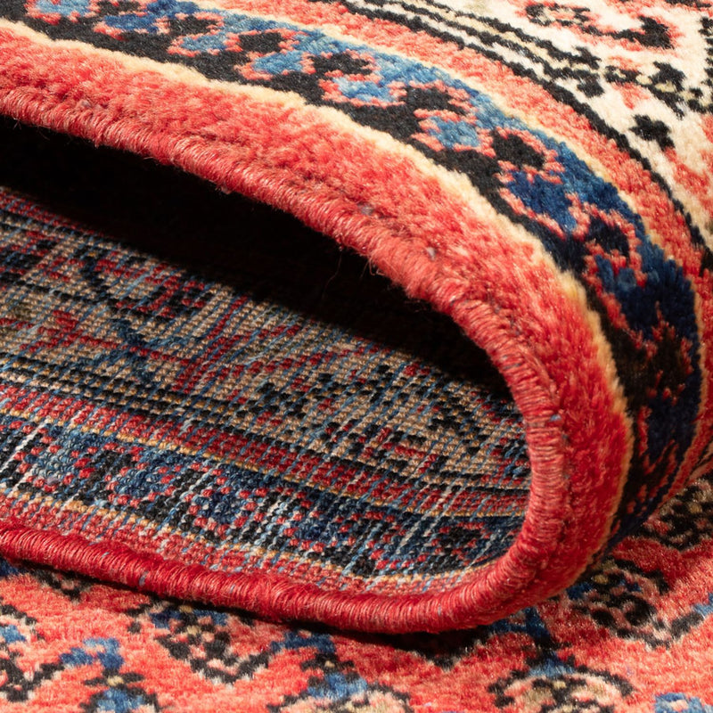 Alfombra persa - Nómada - Real - 202 x 130 cm - rojo