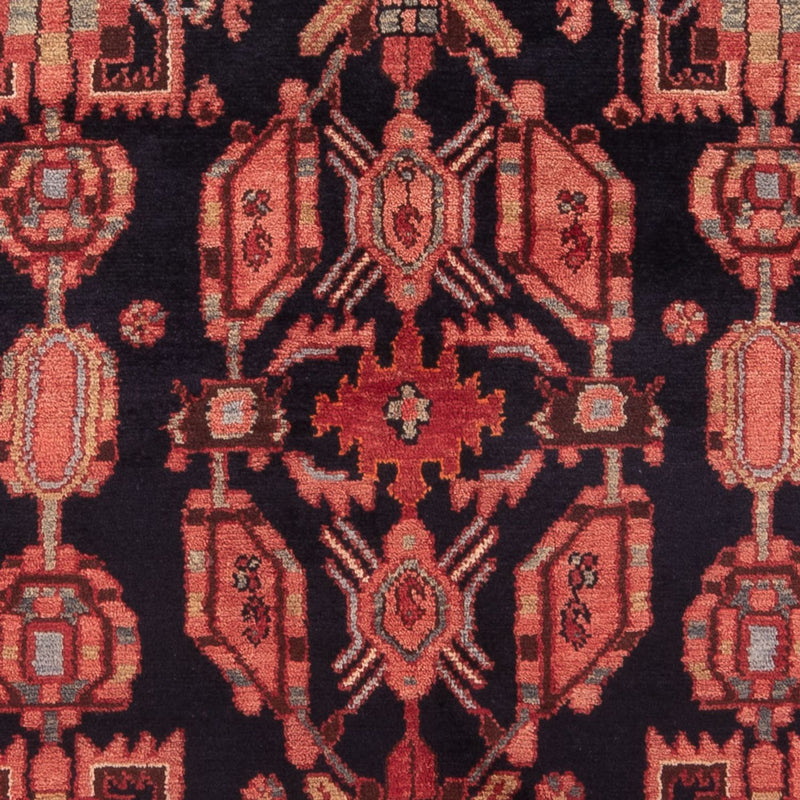 Alfombra persa - Nómada - Real - 210 x 136 cm - azul oscuro