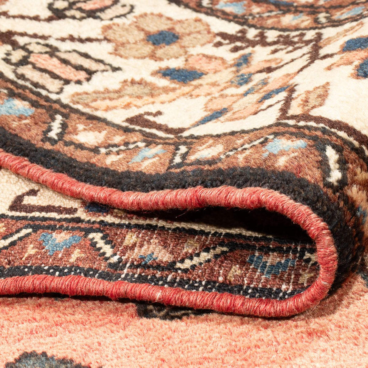 Alfombra persa - Nómada - Real - 197 x 132 cm - rojo