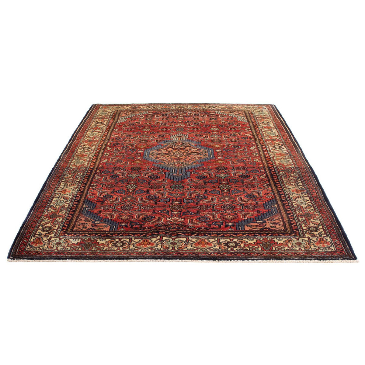 Alfombra persa - Nómada - Real - 213 x 151 cm - rojo