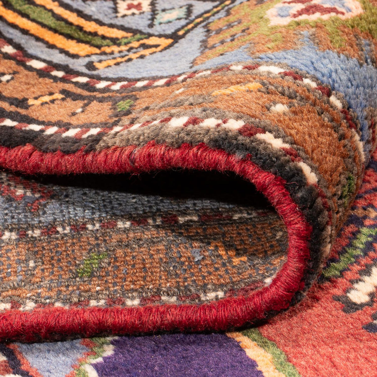 Alfombra persa - Nómada - 223 x 143 cm - azul