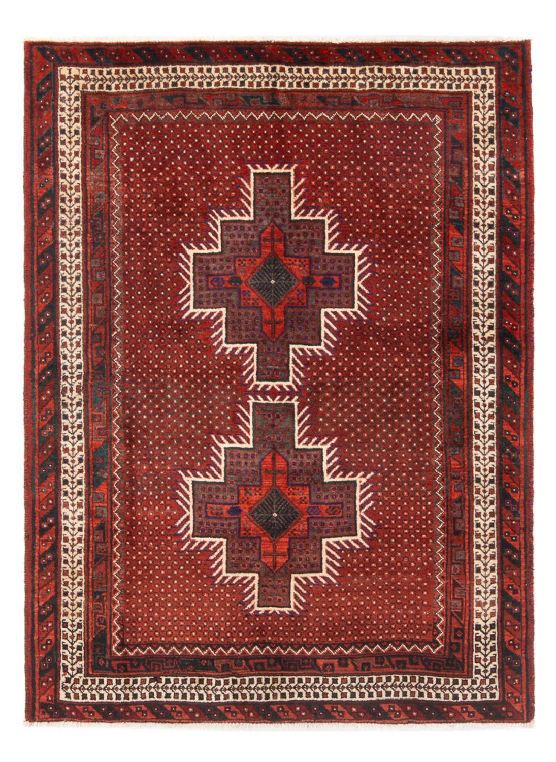 Alfombra persa - Nómada - 186 x 131 cm - rojo