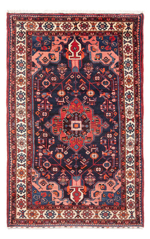 Alfombra persa - Nómada - 215 x 131 cm - azul oscuro