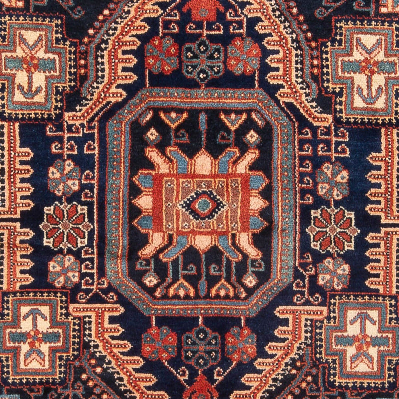 Alfombra persa - Nómada - 218 x 138 cm - azul oscuro
