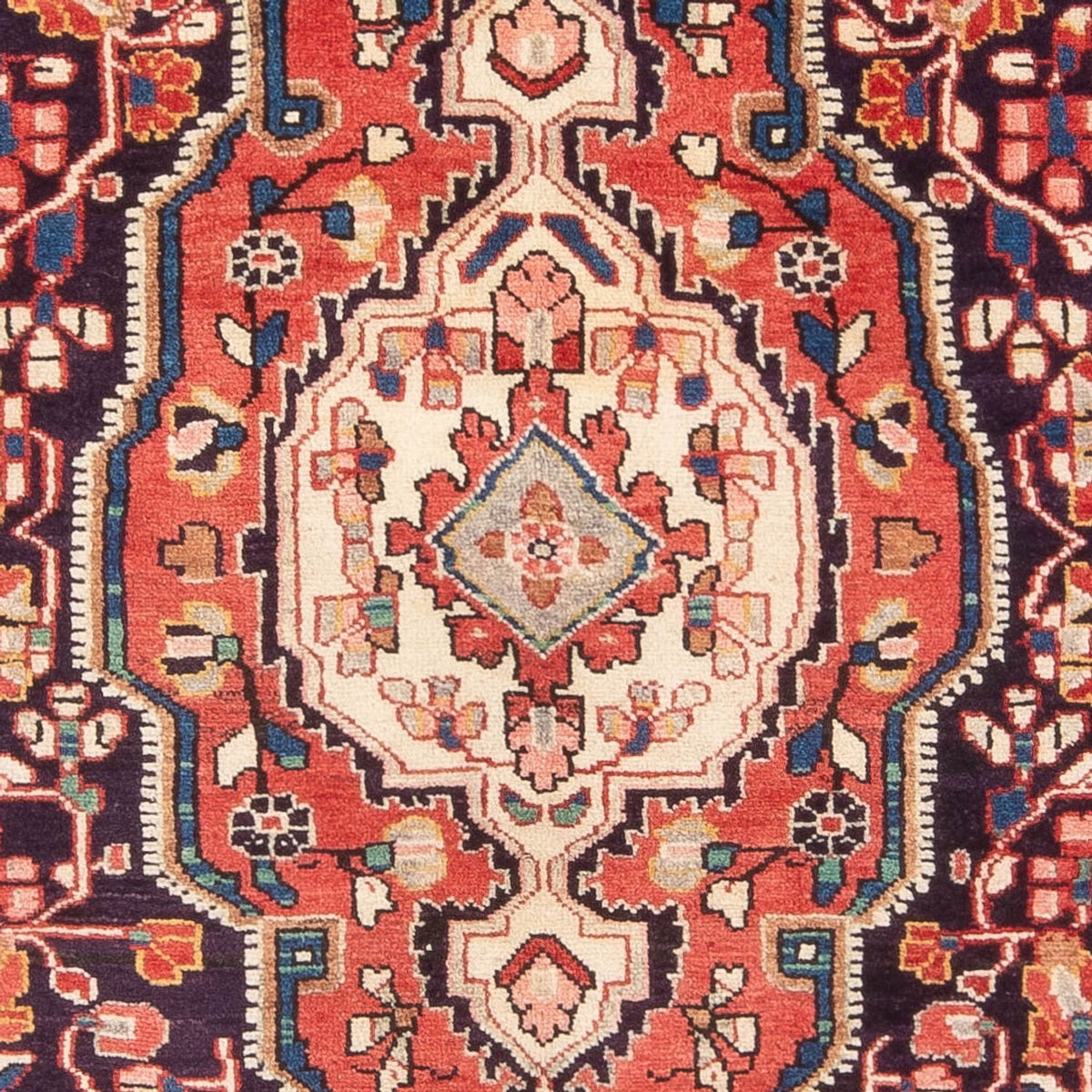 Alfombra persa - Nómada - 210 x 132 cm - azul oscuro