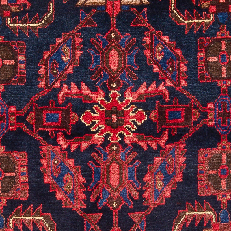 Alfombra persa - Nómada - 211 x 140 cm - azul oscuro