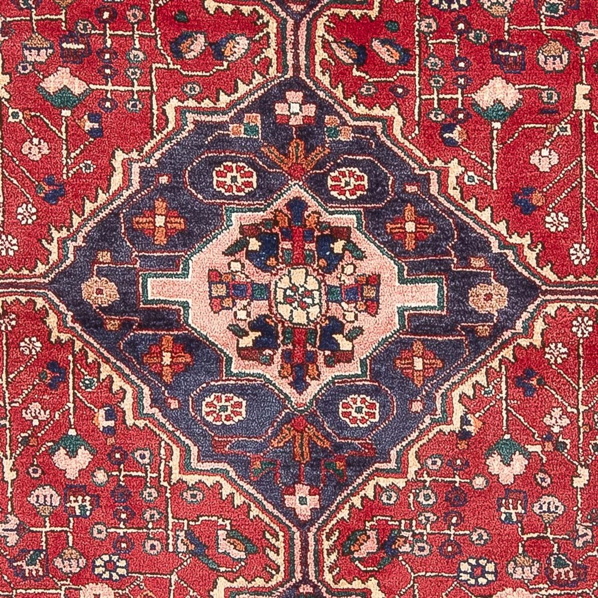 Alfombra persa - Nómada - 237 x 152 cm - rojo claro