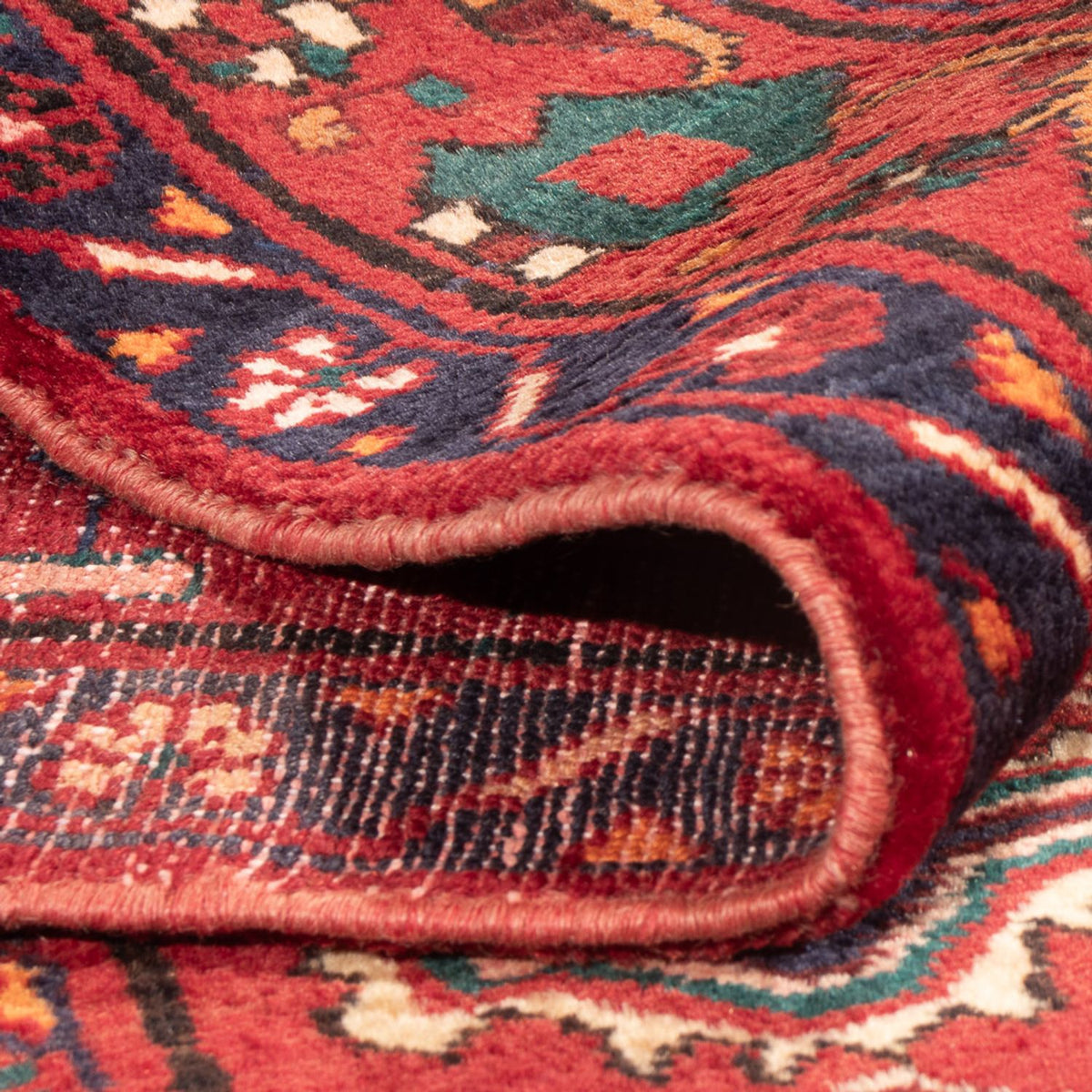 Alfombra persa - Nómada - 237 x 152 cm - rojo claro