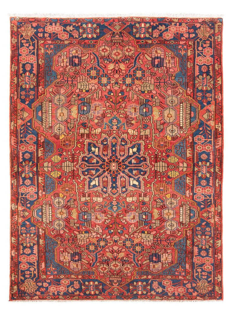 Alfombra persa - Nómada - 220 x 153 cm - rojo claro