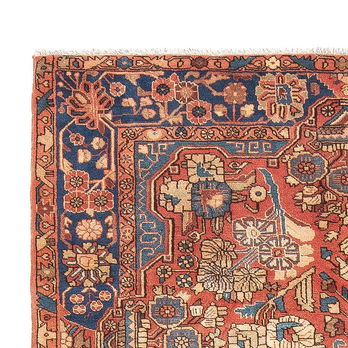 Alfombra persa - Nómada - 240 x 155 cm - rojo claro