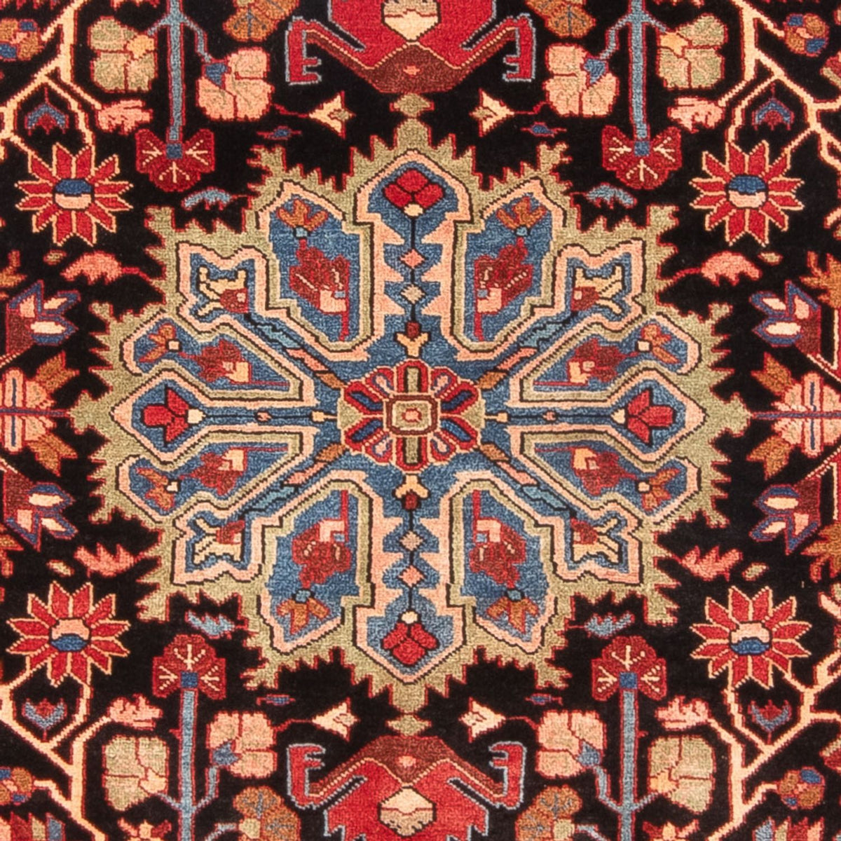 Alfombra persa - Nómada - 244 x 150 cm - azul oscuro