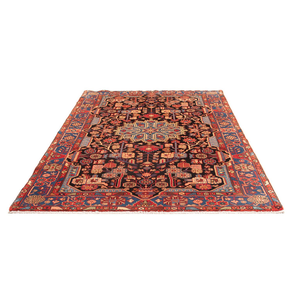 Alfombra persa - Nómada - 244 x 150 cm - azul oscuro