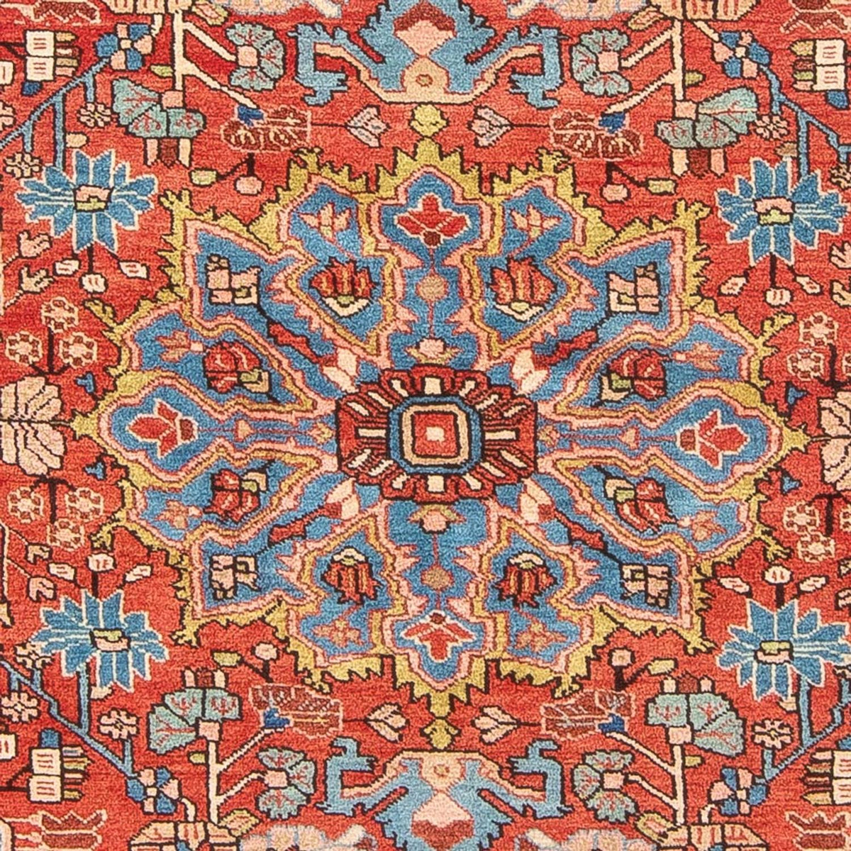 Alfombra persa - Nómada - 242 x 157 cm - rojo claro