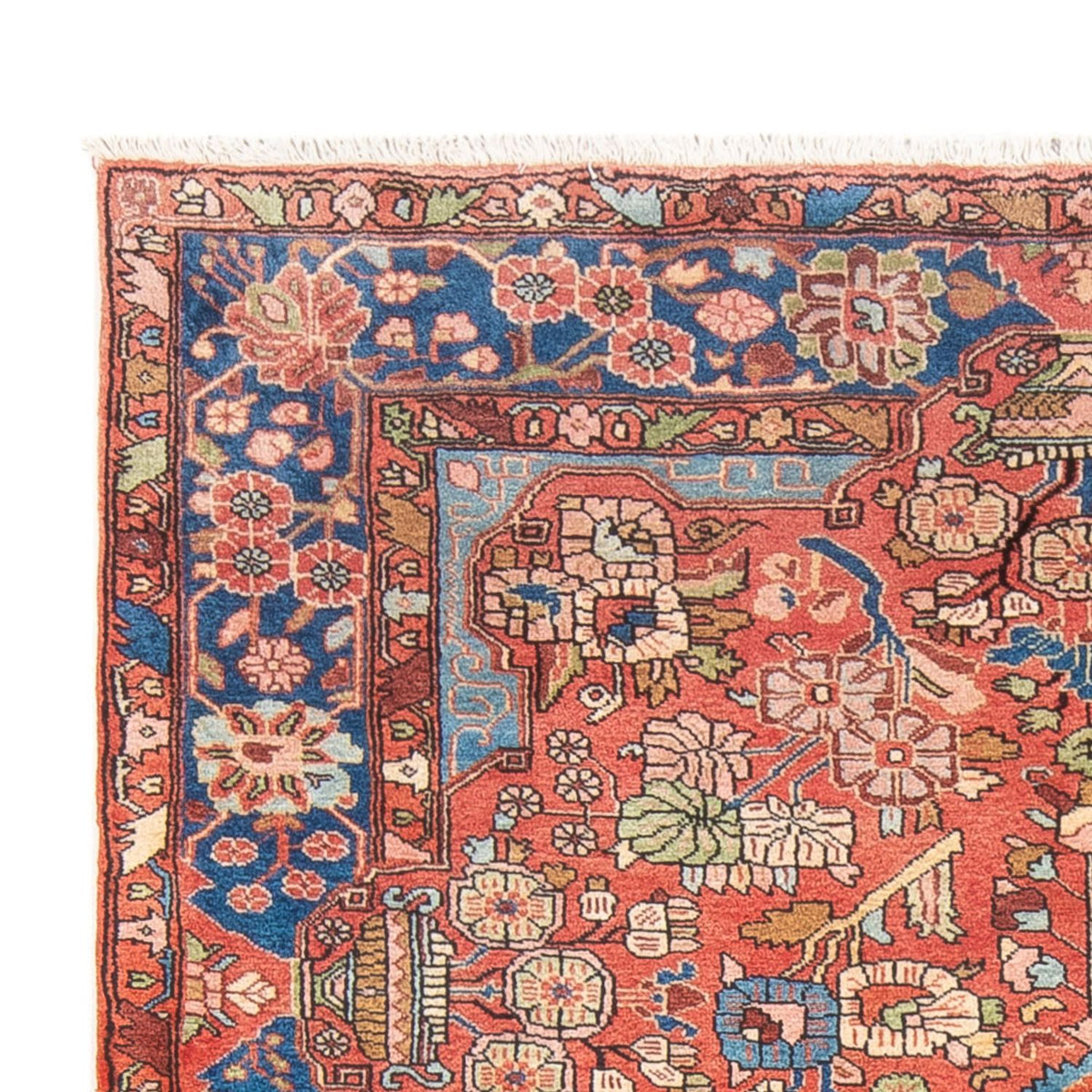 Alfombra persa - Nómada - 220 x 150 cm - rojo claro