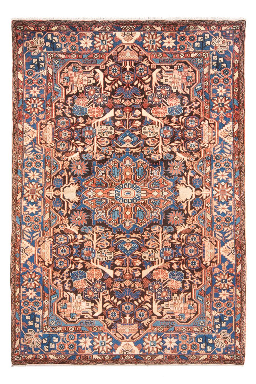 Alfombra persa - Nómada - 244 x 155 cm - rojo claro