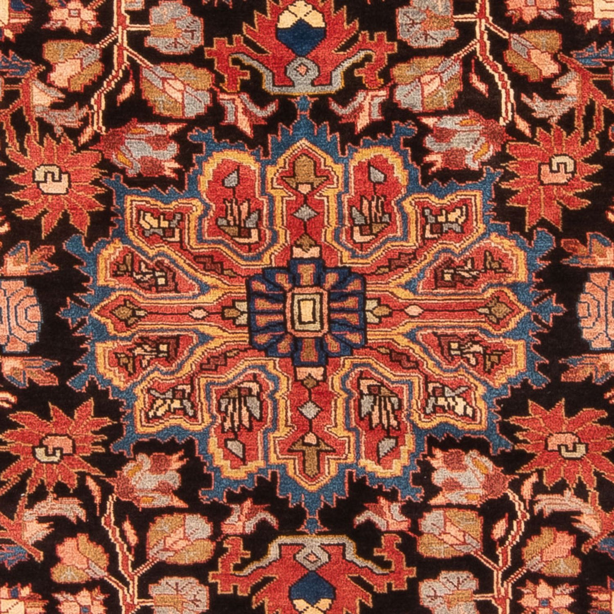 Alfombra persa - Nómada - 245 x 154 cm - rojo burdeos