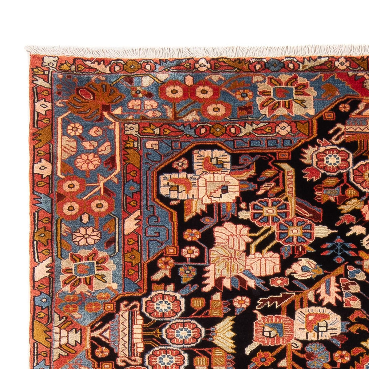 Alfombra persa - Nómada - 235 x 162 cm - rojo burdeos