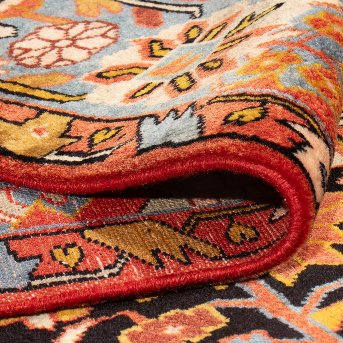 Alfombra persa - Nómada - 235 x 162 cm - rojo burdeos