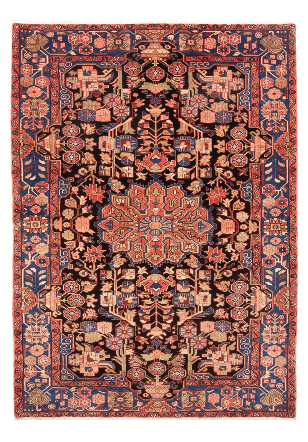 Alfombra persa - Nómada - 234 x 158 cm - rojo claro