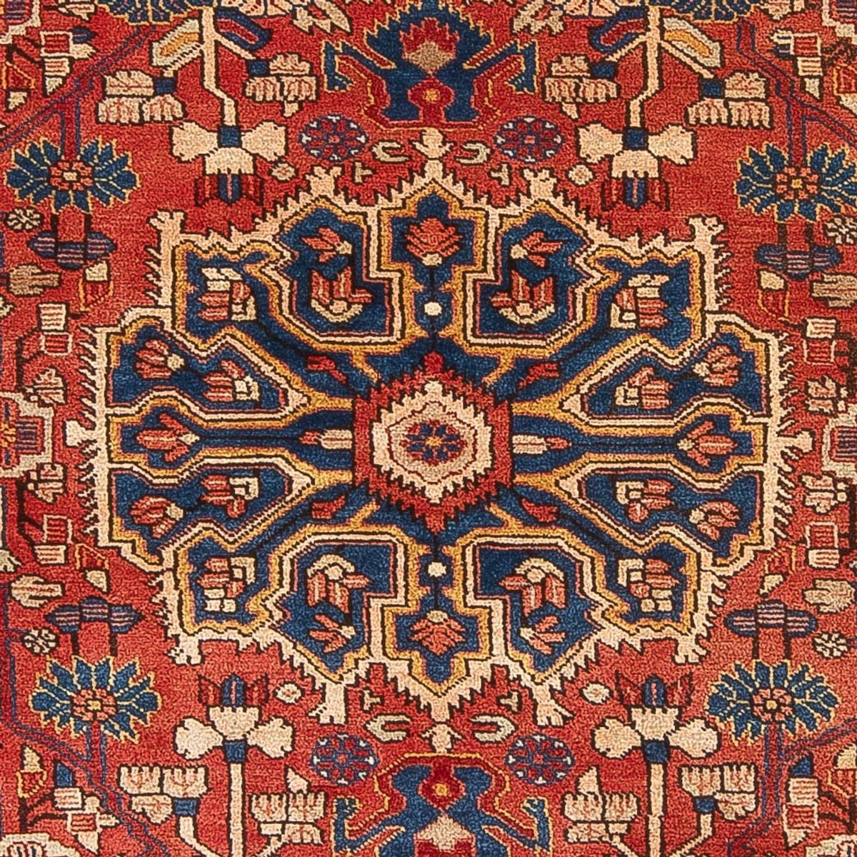 Alfombra persa - Nómada - 232 x 157 cm - rojo claro