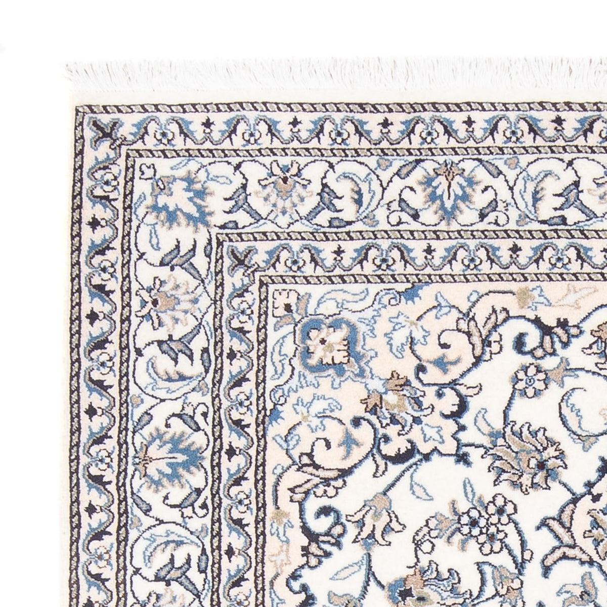 Alfombra Persa - Nain - Real - 190 x 150 cm - crema