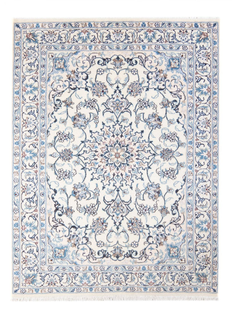 Alfombra Persa - Nain - Real - 197 x 146 cm - crema