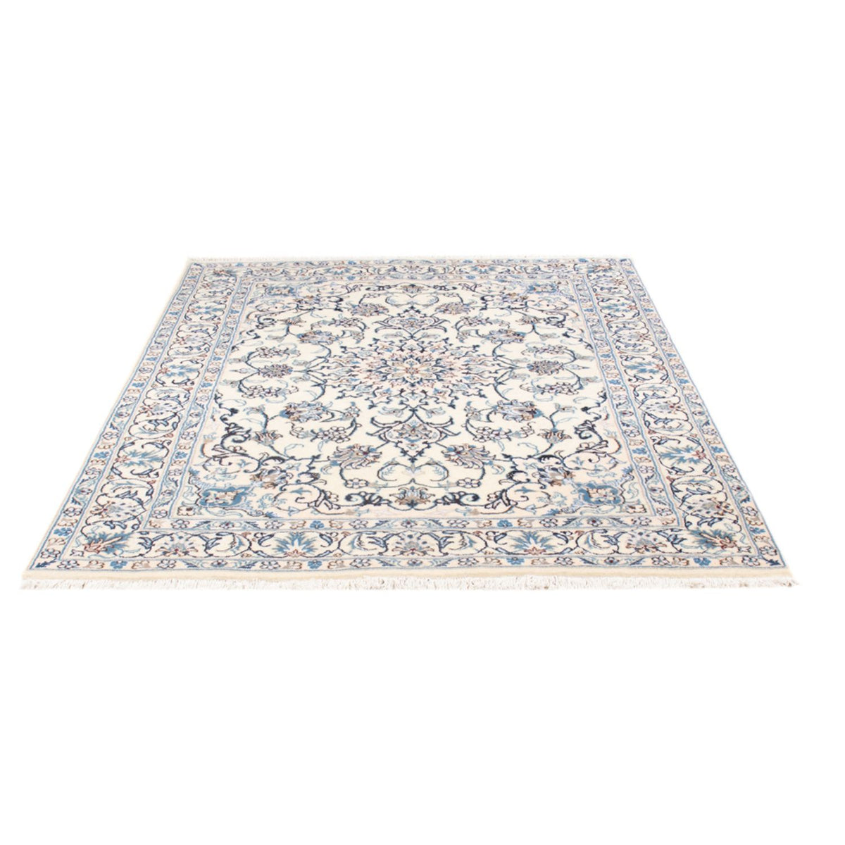 Alfombra Persa - Nain - Real - 197 x 146 cm - crema