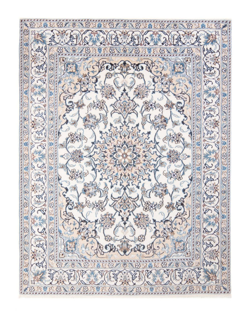 Alfombra Persa - Nain - Real - 196 x 153 cm - crema