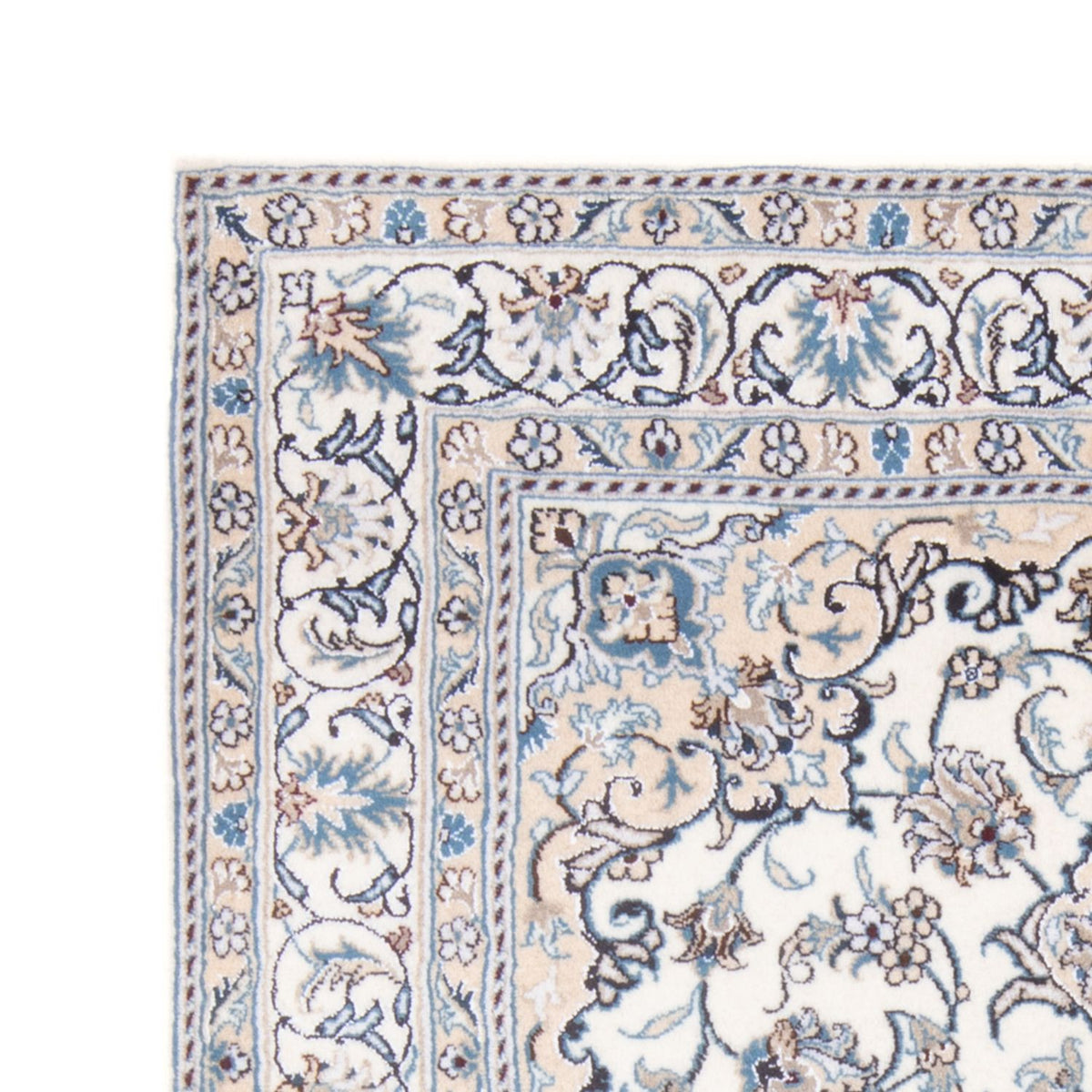 Alfombra Persa - Nain - Real - 196 x 153 cm - crema