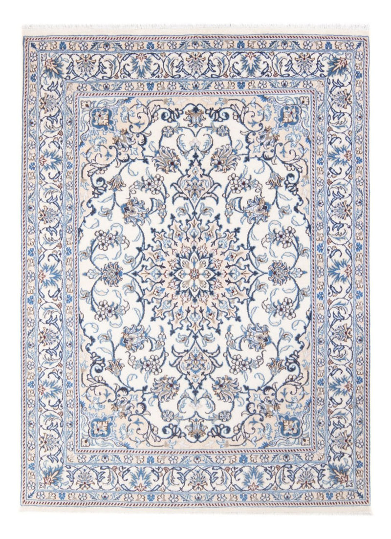 Alfombra Persa - Nain - Real - 201 x 148 cm - crema