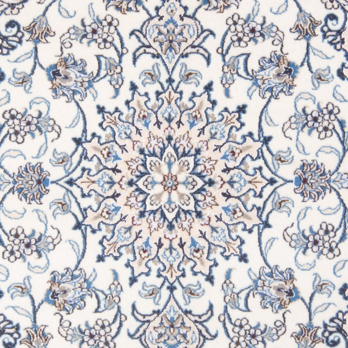 Alfombra Persa - Nain - Real - 201 x 148 cm - crema