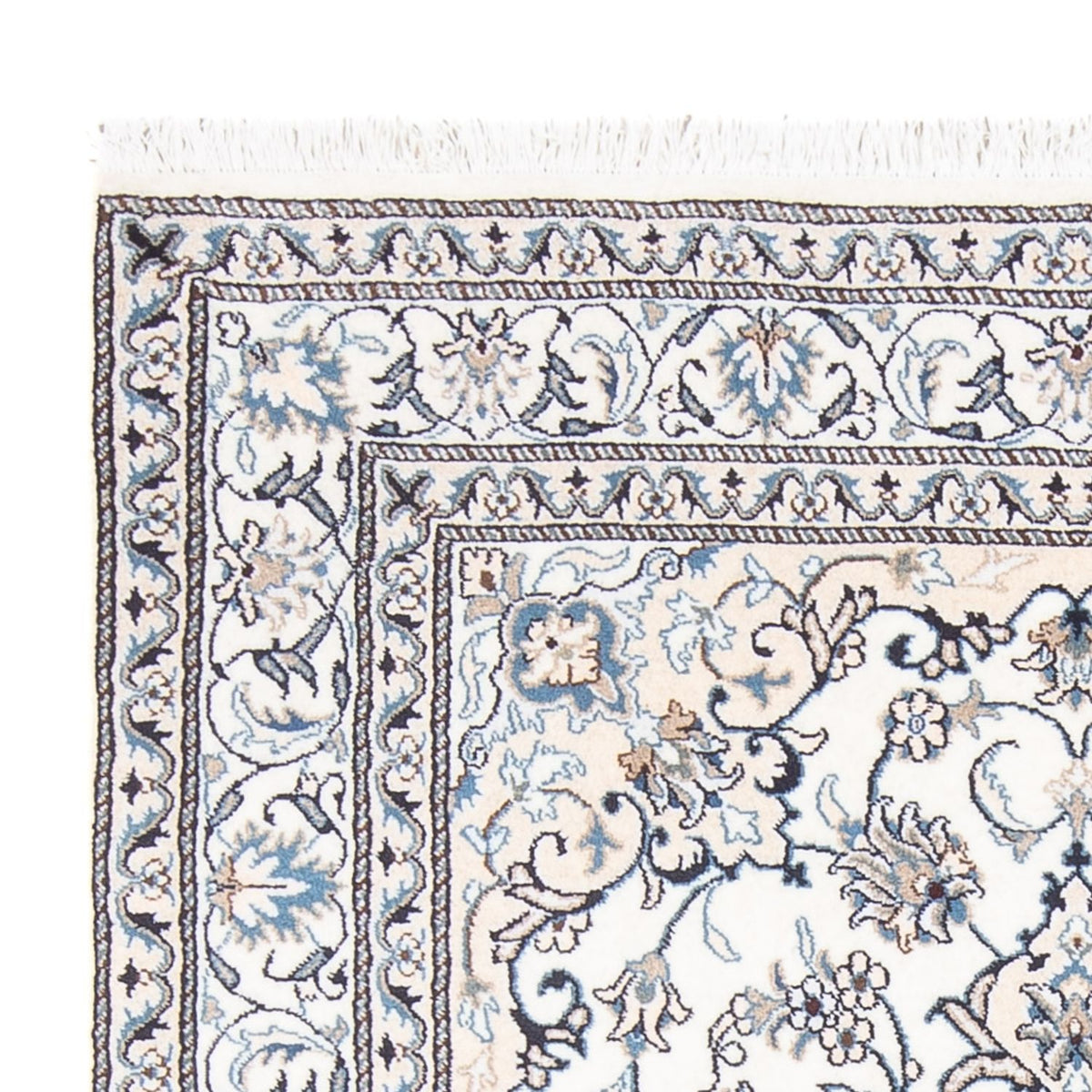 Alfombra Persa - Nain - Real - 190 x 148 cm - crema