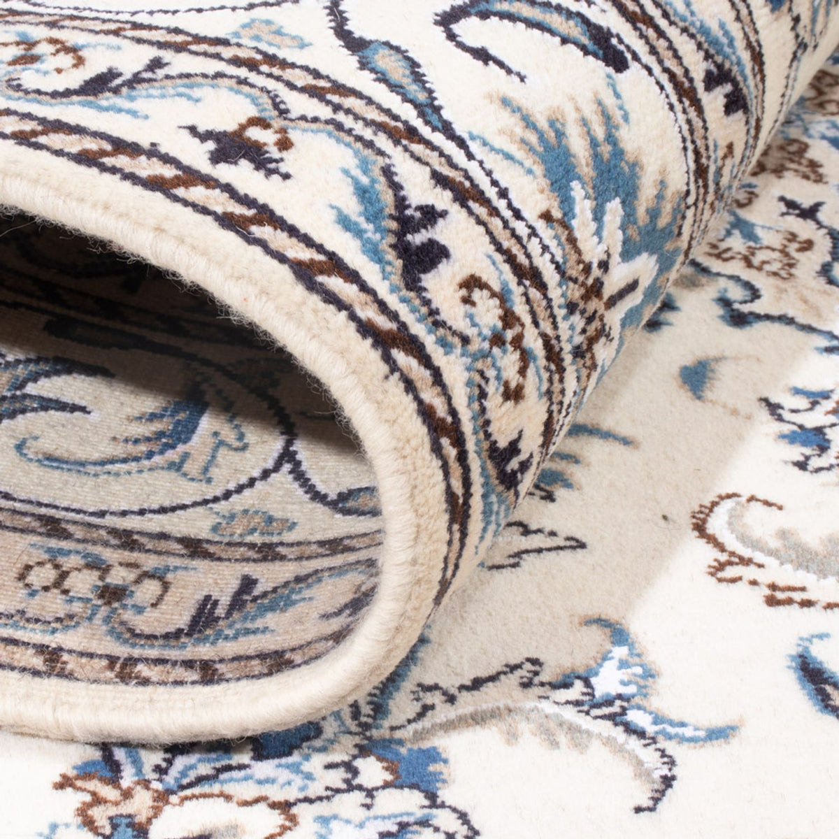 Alfombra Persa - Nain - Real - 205 x 145 cm - crema