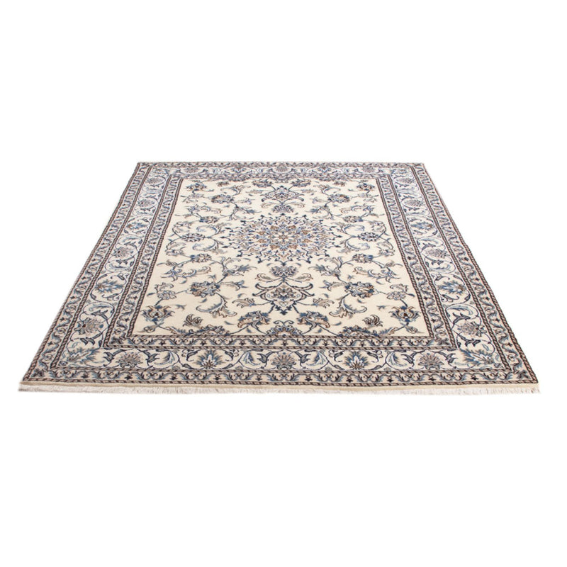 Alfombra Persa - Nain - Real - 205 x 145 cm - crema