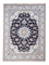 Alfombra Persa - Nain - Real - 205 x 150 cm - azul oscuro