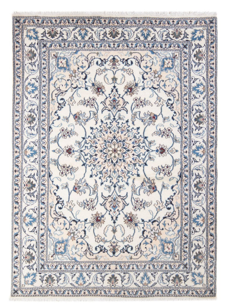 Alfombra Persa - Nain - Real - 195 x 152 cm - crema