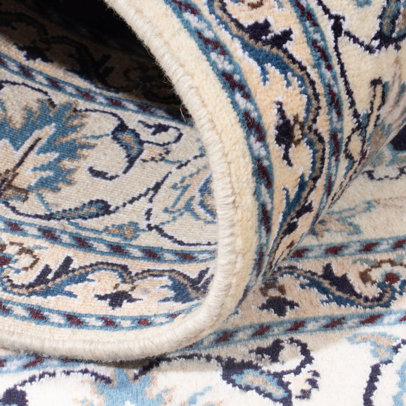 Alfombra Persa - Nain - Real - 193 x 148 cm - azul oscuro