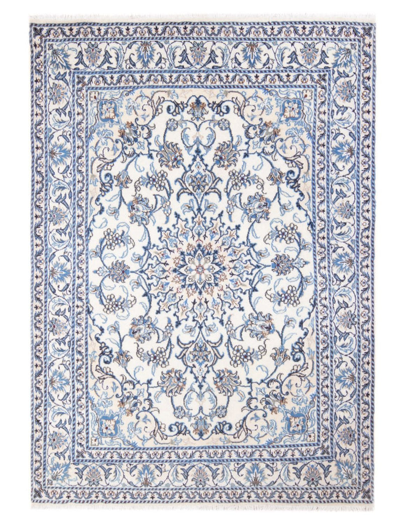 Alfombra Persa - Nain - Real - 199 x 145 cm - crema