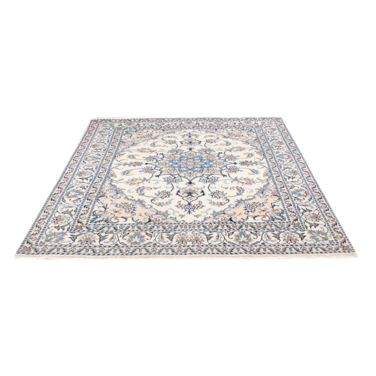 Alfombra Persa - Nain - Real - 198 x 148 cm - crema