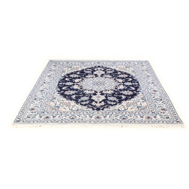 Alfombra Persa - Nain - Real - 213 x 150 cm - azul oscuro