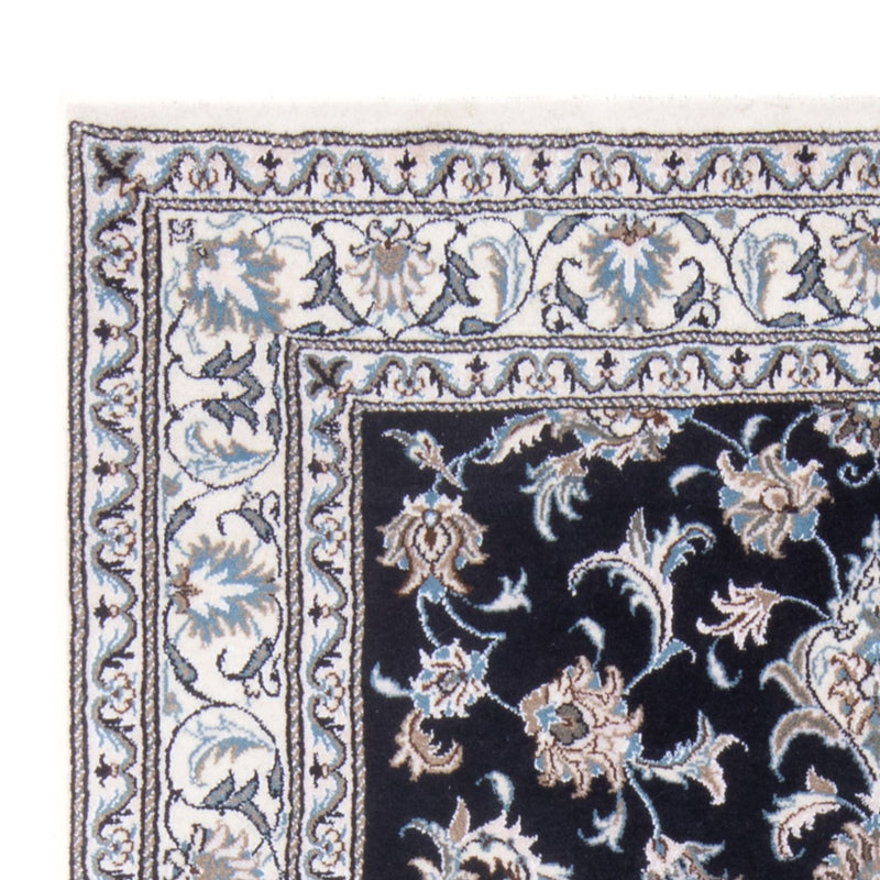 Alfombra Persa - Nain - Real - 191 x 146 cm - azul oscuro