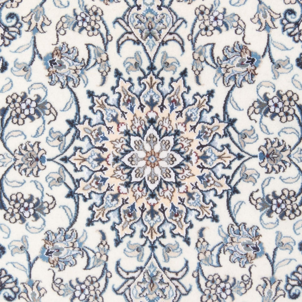 Alfombra Persa - Nain - Real - 197 x 145 cm - crema