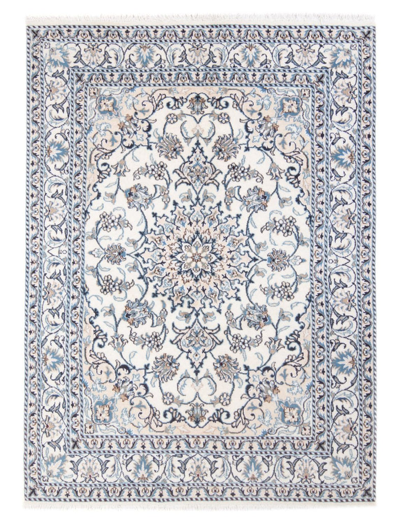 Alfombra Persa - Nain - Real - 212 x 146 cm - crema