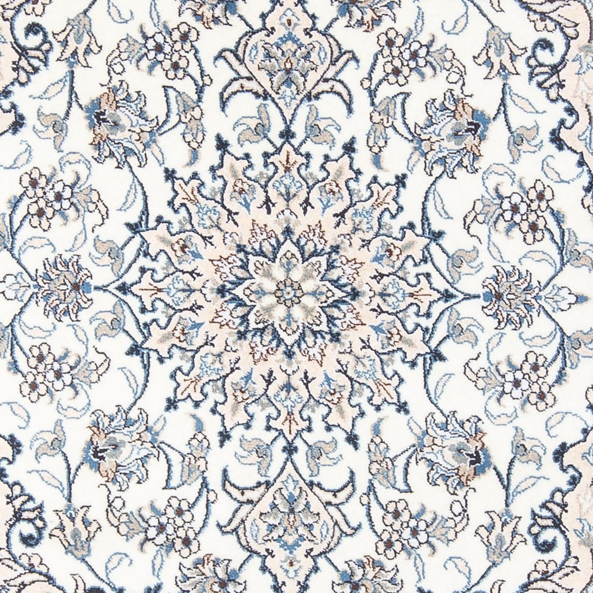 Alfombra Persa - Nain - Real - 196 x 143 cm - crema