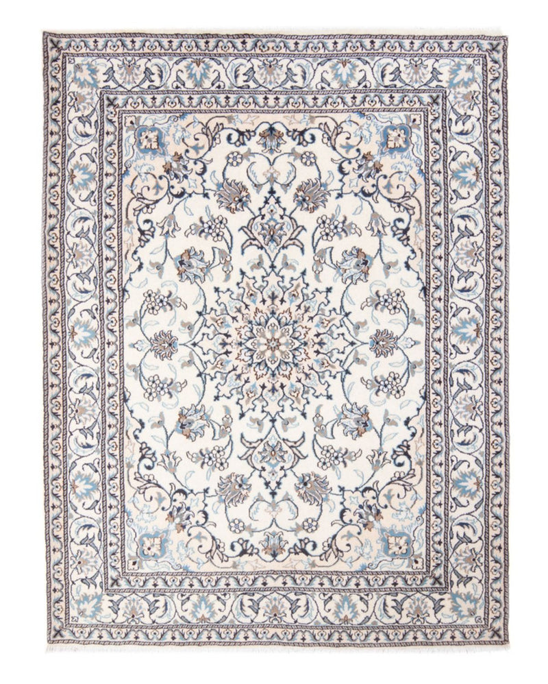 Alfombra Persa - Nain - Real - 194 x 143 cm - crema