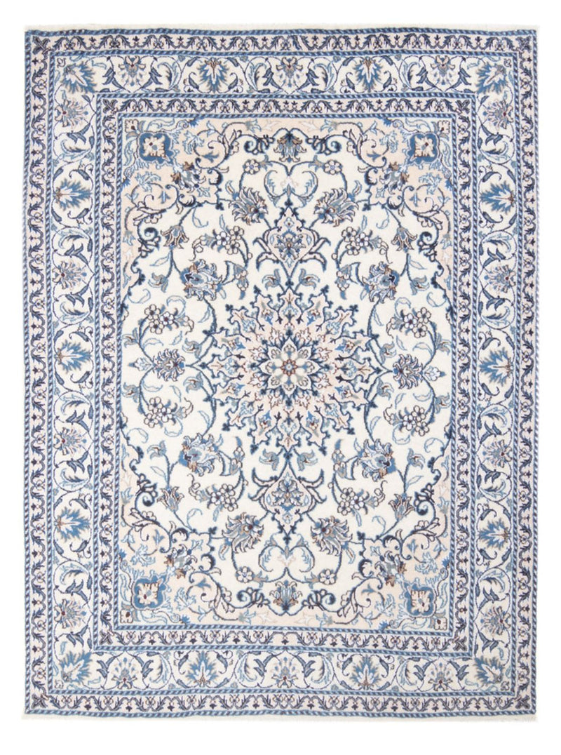 Alfombra Persa - Nain - Real - 192 x 148 cm - crema